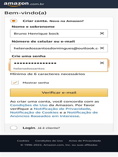 Acessar Amazon .